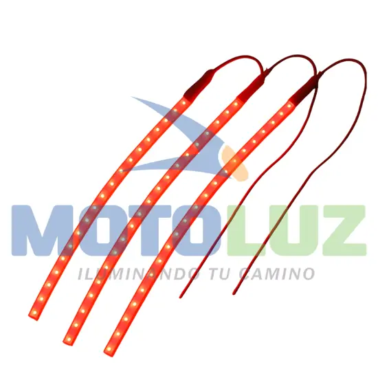 CINTA CORREDIZA LUZ ROJO DE 30 CM