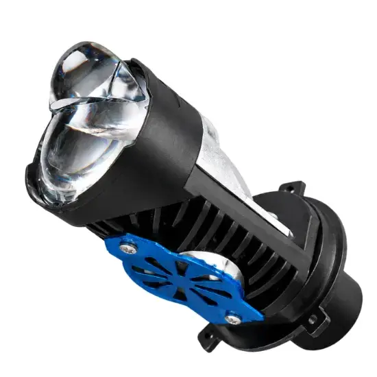 FOCO DELANTERO DOBLE LUPA - H4 - LUZ ALTA Y BAJA EN BLANCA