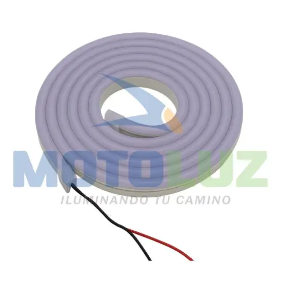 ROLLO DE CINTA NEON DE 5 METROS - BLANCO - 12V